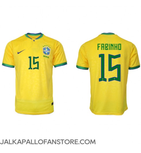 Brasilia Fabinho #15 Kotipaita MM-kisat 2022 Lyhythihainen